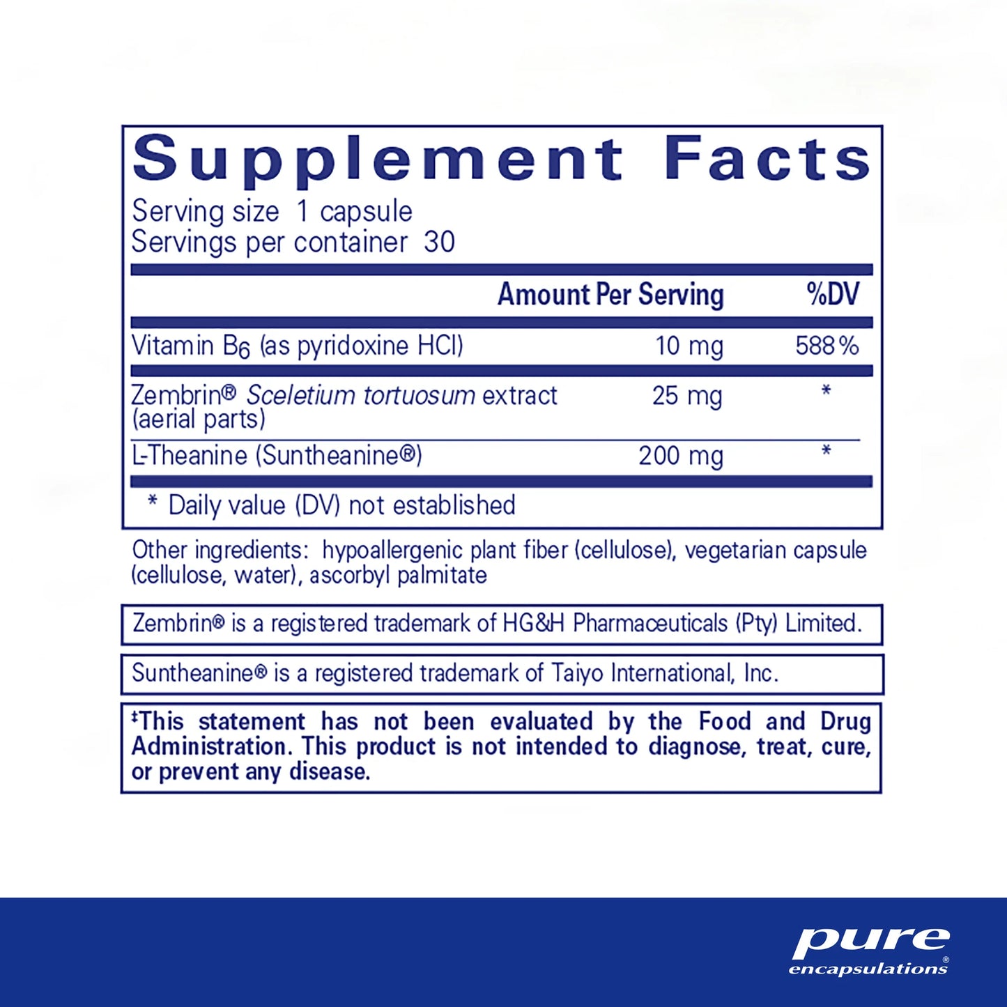 Pure Encapsulations Rapid Calm
