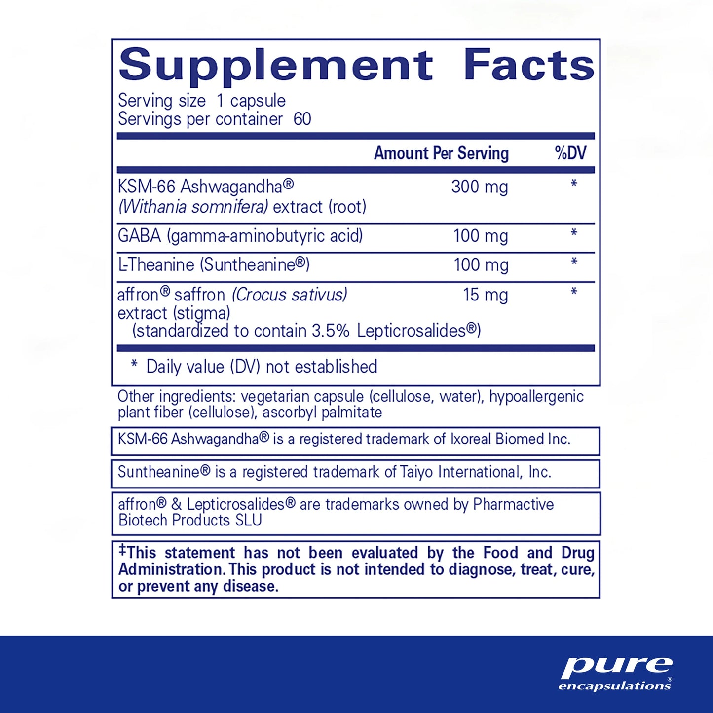 Pure Encapsulations Daily Calm