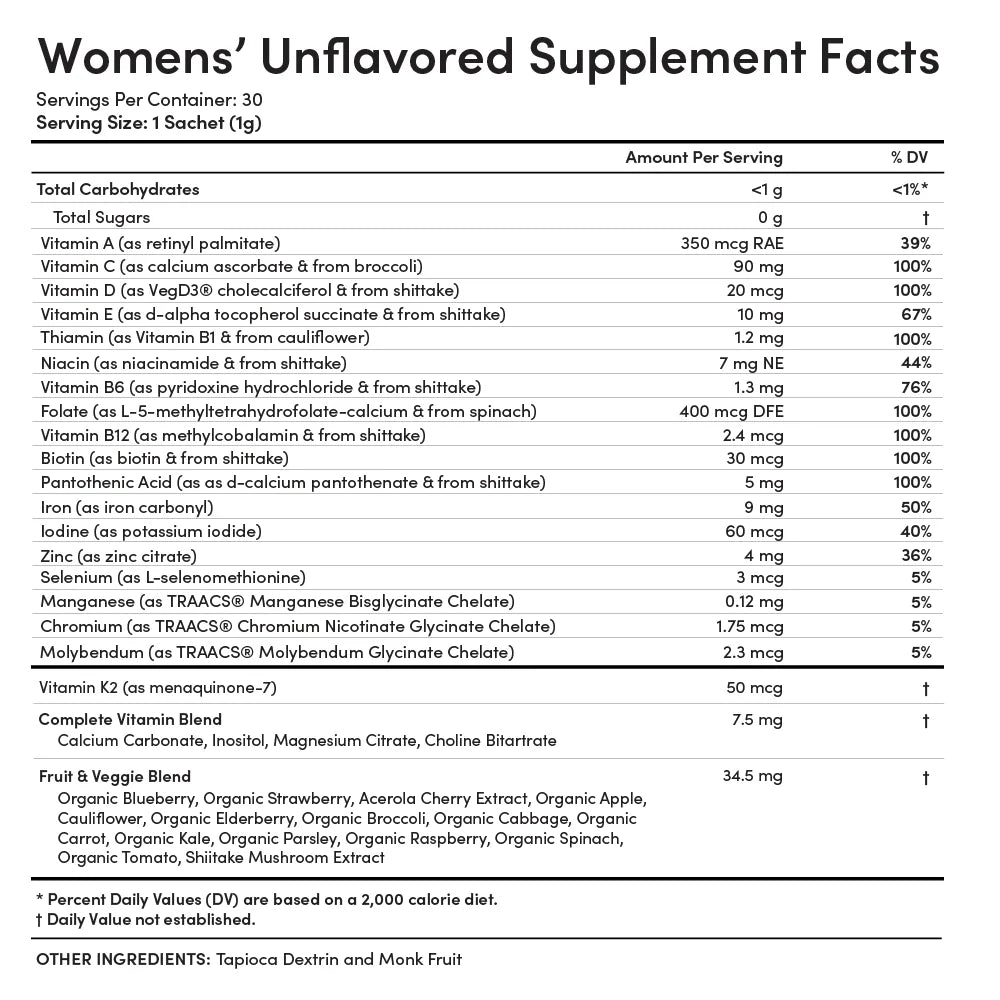 Ella Ola Women's Unflavored Multivitamin
