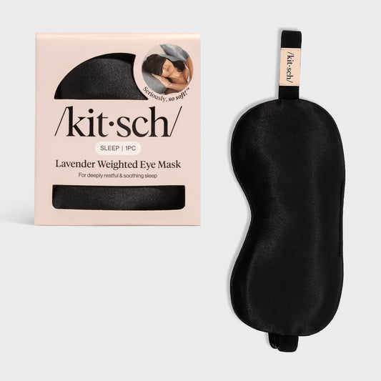 Kitsch Weighted Eye Mask- Satin Lavender