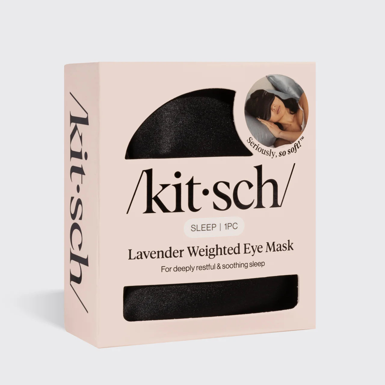 Kitsch Weighted Eye Mask- Satin Lavender