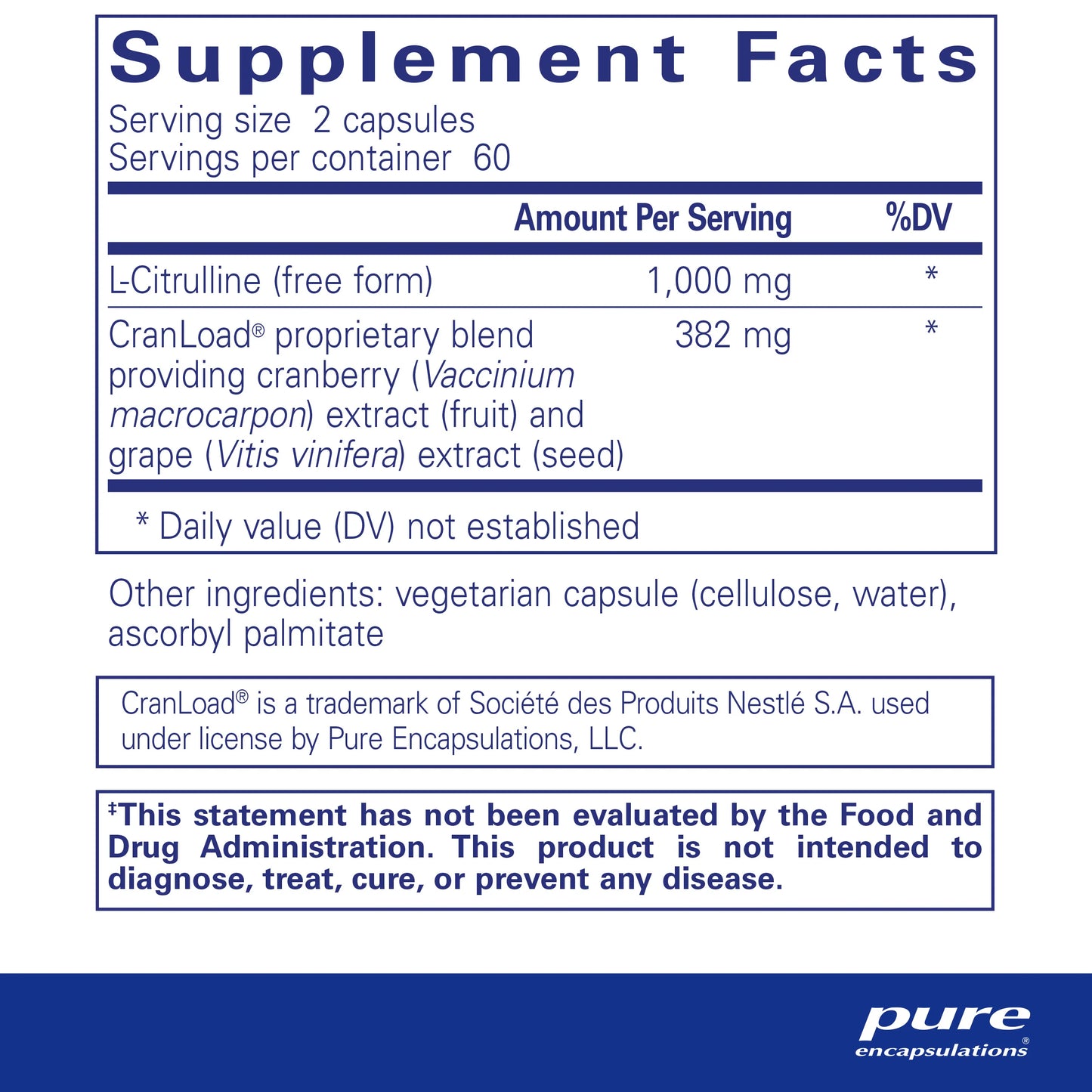 Pure Encapsulations Nitric Oxide Ultra